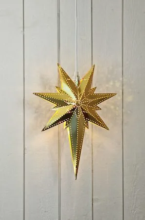 Betlehem julestjerne 25 cm, messing
