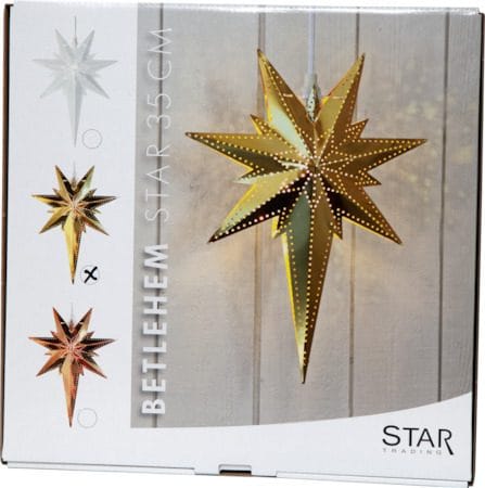 Betlehem julestjerne 25 cm - messing - Innredning - Julepynt & helgedekorasjon - Julepynt & juledekorasjon