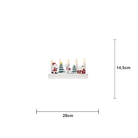Billy lysestake 28 cm - flerfarget - Innredning - Julepynt & helgedekorasjon - Julepynt & juledekorasjon