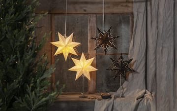 Bobo stjerne på fot 34 cm - hvit - Innredning - Julepynt & helgedekorasjon - Julepynt & juledekorasjon