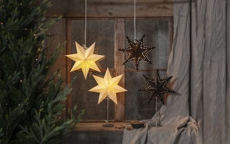 Bobo stjerne på fot 34 cm - hvit - Innredning - Julepynt & helgedekorasjon - Julepynt & juledekorasjon