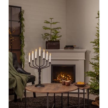 Bore lysestake 38 cm - svart - Innredning - Julepynt & helgedekorasjon - Julepynt & juledekorasjon