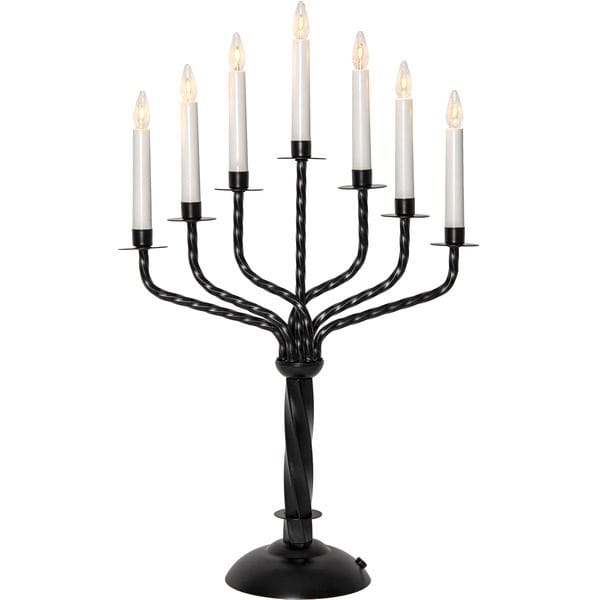 Bore lysestake 38 cm - svart - Innredning - Julepynt & helgedekorasjon - Julepynt & juledekorasjon