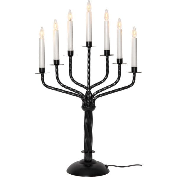 Bore lysestake 38 cm - svart - Innredning - Julepynt & helgedekorasjon - Julepynt & juledekorasjon