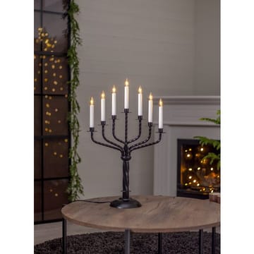 Bore lysestake 38 cm - svart - Innredning - Julepynt & helgedekorasjon - Julepynt & juledekorasjon