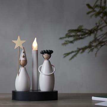 Christmas Joy lysestake 16 cm - hvit - Innredning - Julepynt & helgedekorasjon - Julepynt & juledekorasjon