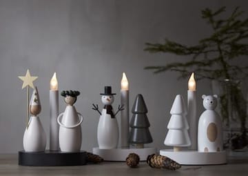 Christmas Joy lysestake 16 cm - hvit - Innredning - Julepynt & helgedekorasjon - Julepynt & juledekorasjon