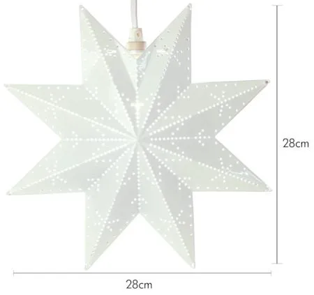 Classic julestjerne 28 cm - hvit - Innredning - Julepynt & helgedekorasjon - Julepynt & juledekorasjon