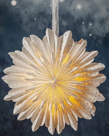 Cloud papirstjerne 45 cm - hvit - Innredning - Julepynt & helgedekorasjon - Julepynt & juledekorasjon