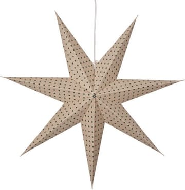 Cotton papirstjerne 60 cm - beige med grønne prikker - Innredning - Julepynt & helgedekorasjon - Julepynt & juledekorasjon