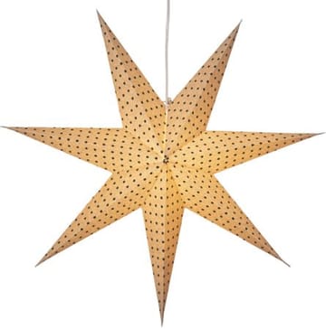 Cotton papirstjerne 60 cm - beige med grønne prikker - Innredning - Julepynt & helgedekorasjon - Julepynt & juledekorasjon