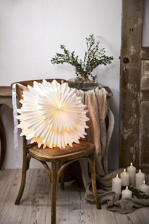 Crystal papirstjerne 50 cm - hvit - Innredning - Julepynt & helgedekorasjon - Julepynt & juledekorasjon
