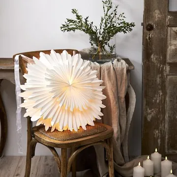 Crystal papirstjerne 50 cm - hvit - Innredning - Julepynt & helgedekorasjon - Julepynt & juledekorasjon