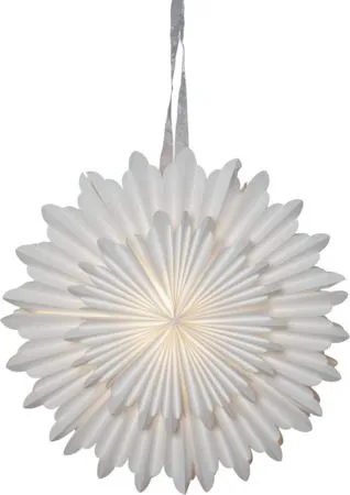 Crystal papirstjerne 50 cm - hvit - Innredning - Julepynt & helgedekorasjon - Julepynt & juledekorasjon