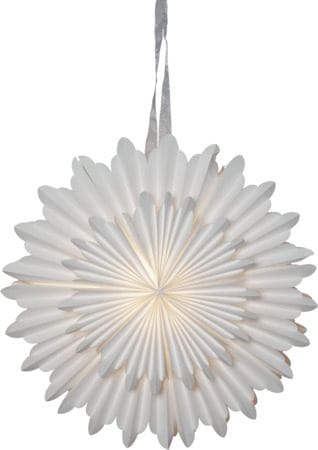 Crystal papirstjerne 50 cm - hvit - Innredning - Julepynt & helgedekorasjon - Julepynt & juledekorasjon