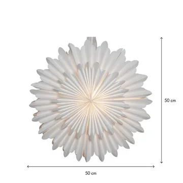 Crystal papirstjerne 50 cm - hvit - Innredning - Julepynt & helgedekorasjon - Julepynt & juledekorasjon