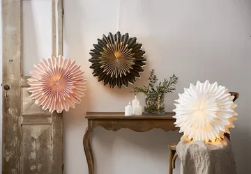 Crystal papirstjerne 50 cm - hvit - Innredning - Julepynt & helgedekorasjon - Julepynt & juledekorasjon