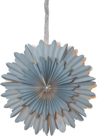 Crystal papirstjerne 50 cm - isblå - Innredning - Julepynt & helgedekorasjon - Julepynt & juledekorasjon