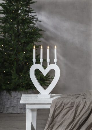Dala lysestake 27 cm - hvit - Innredning - Julepynt & helgedekorasjon - Julepynt & juledekorasjon
