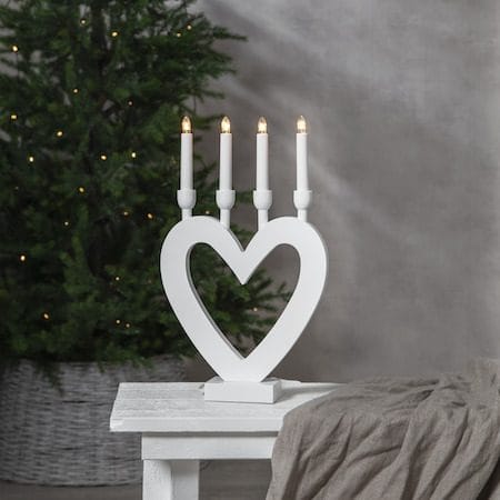 Dala lysestake 27 cm - hvit - Innredning - Julepynt & helgedekorasjon - Julepynt & juledekorasjon