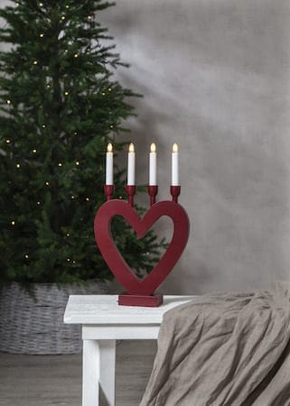 Dala lysestake 27 cm - rød - Innredning - Julepynt & helgedekorasjon - Julepynt & juledekorasjon