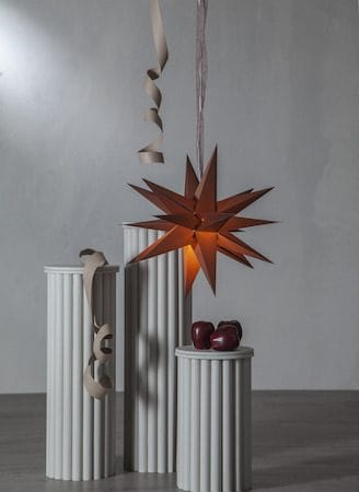 December papirstjerne 55 cm - brun - Innredning - Julepynt & helgedekorasjon - Julepynt & juledekorasjon