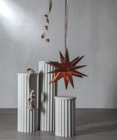December papirstjerne 55 cm - brun - Innredning - Julepynt & helgedekorasjon - Julepynt & juledekorasjon
