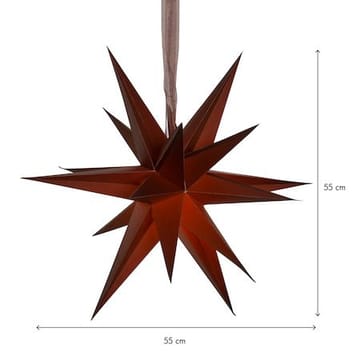 December papirstjerne 55 cm - brun - Innredning - Julepynt & helgedekorasjon - Julepynt & juledekorasjon