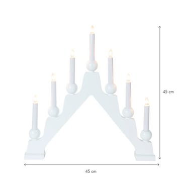Emma Lysestake 45 cm - hvit - Innredning - Julepynt & helgedekorasjon - Julepynt & juledekorasjon