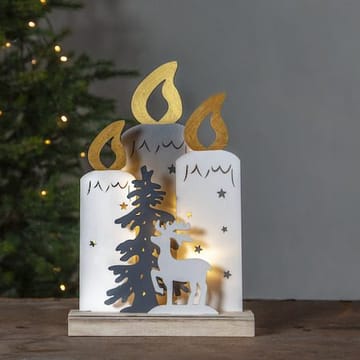 Fauna innendørs dekorasjonsbelysning 22 cm - hvit - Innredning - Julepynt & helgedekorasjon - Julepynt & juledekorasjon