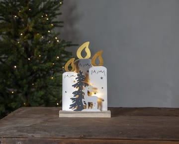 Fauna innendørs dekorasjonsbelysning 22 cm - hvit - Innredning - Julepynt & helgedekorasjon - Julepynt & juledekorasjon