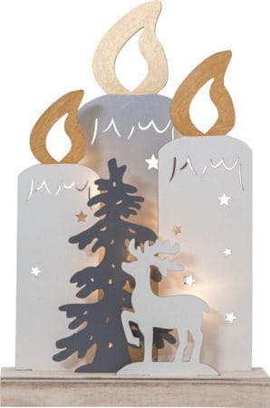 Fauna innendørs dekorasjonsbelysning 22 cm - hvit - Innredning - Julepynt & helgedekorasjon - Julepynt & juledekorasjon