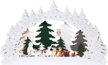 Forest Friends lysestake 45 cm, flerfarget
