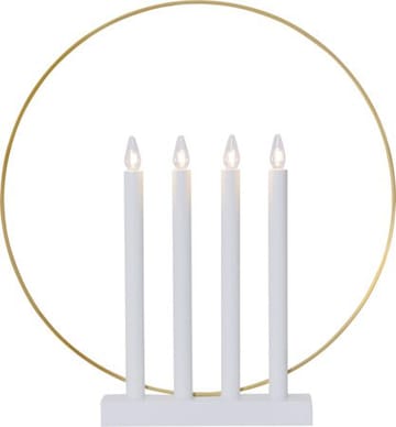 Glory lysestake 42 cm - hvit/messingfarget - Innredning - Julepynt & helgedekorasjon - Julepynt & juledekorasjon