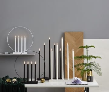 Glory lysestake 42 cm - hvit/messingfarget - Innredning - Julepynt & helgedekorasjon - Julepynt & juledekorasjon