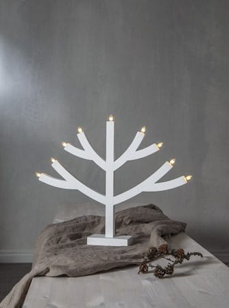 Grene lysestake 64 cm - hvit - Innredning - Julepynt & helgedekorasjon - Julepynt & juledekorasjon