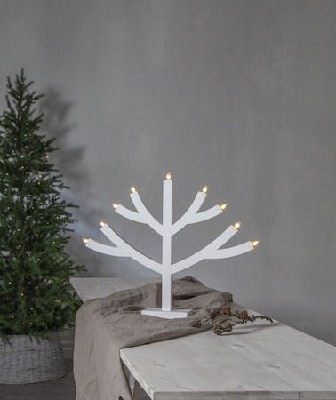 Grene lysestake 64 cm - hvit - Innredning - Julepynt & helgedekorasjon - Julepynt & juledekorasjon