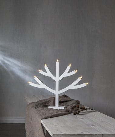 Grene lysestake 64 cm - hvit - Innredning - Julepynt & helgedekorasjon - Julepynt & juledekorasjon