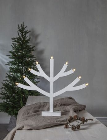 Grene lysestake 64 cm - hvit - Innredning - Julepynt & helgedekorasjon - Julepynt & juledekorasjon