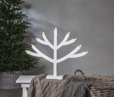 Grene lysestake 64 cm - hvit - Innredning - Julepynt & helgedekorasjon - Julepynt & juledekorasjon