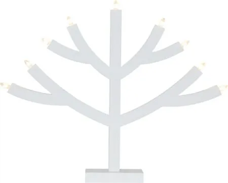 Grene lysestake 64 cm, hvit