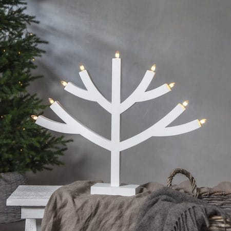 Grene lysestake 64 cm - hvit - Innredning - Julepynt & helgedekorasjon - Julepynt & juledekorasjon