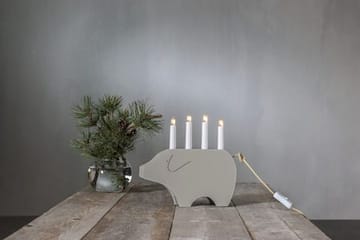 Gry lysestake 28,5 cm - beige - Innredning - Julepynt & helgedekorasjon - Julepynt & juledekorasjon