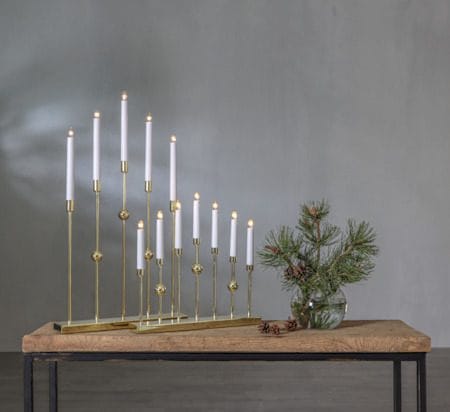 Gustavo lysestake 37 cm - messing - Innredning - Julepynt & helgedekorasjon - Julepynt & juledekorasjon