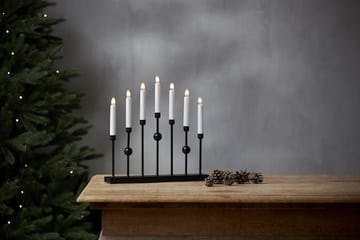 Gustavo lysestake 37 cm - svart - Innredning - Julepynt & helgedekorasjon - Julepynt & juledekorasjon