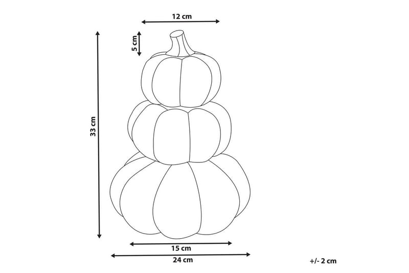Prydnadsfigur Beliani Kalamata Orange||GOLD - Innredning - Julepynt & helgedekorasjon - Halloweendekorasjon