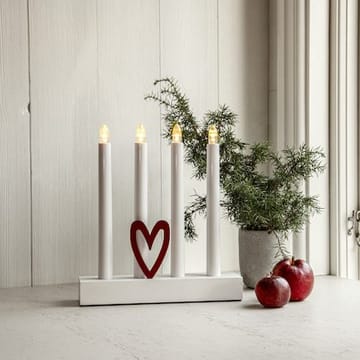 Hilma Lysestake 22 cm - hvit - Innredning - Julepynt & helgedekorasjon - Julepynt & juledekorasjon