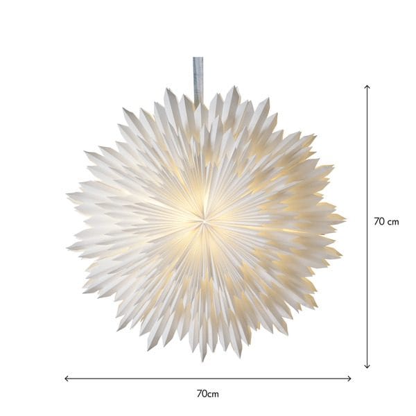 Ice papirstjerne 70 cm - hvit - Innredning - Julepynt & helgedekorasjon - Julepynt & juledekorasjon