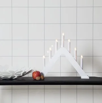 Jarve lysestake 41 cm - hvit - Innredning - Julepynt & helgedekorasjon - Julepynt & juledekorasjon