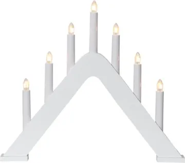 Jarve lysestake 41 cm - hvit - Innredning - Julepynt & helgedekorasjon - Julepynt & juledekorasjon